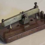Pulsador telegráfico. Ferrocarril Trasandino / Morse telegraph key. Trasandino Railway