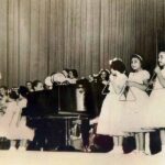 Recital en el Conservatorio Resta en el Cine Plaza de Godoy Cruz (1947). Autor desconocido. Reproducción sobre papel fotográfico, 150 x 200 mm. Archivo B+M