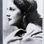 Reina Nacional_ Delia Larrive Escudero. Primera Reina Nacional de la Vendimia 1936 (s.d). Autor desconocido. Rep sobre papel fotográfico, 88 x 126 mm