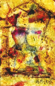 Sin título. Batik sobre papel artesanal (165 x 105 cm), 2005-2015