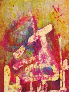 Sin título. Batik sobre papel artesanal (210 x 280 cm), 2005-2015